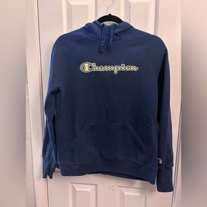 Champion Blue Hoodie | Size Small
